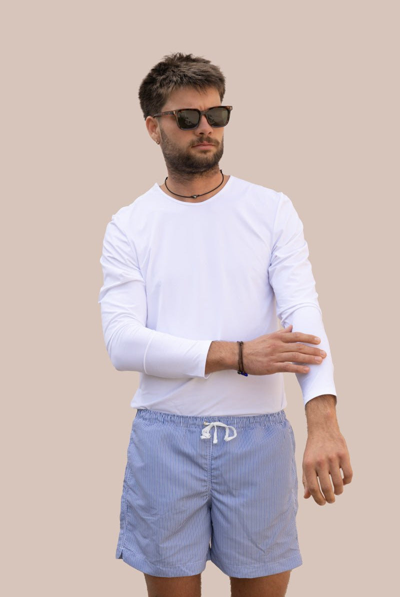 MARLON BLANC - Les UltraViolettes - Maillots de bain & vêtements anti - UV UPF50+ éthiques et responsables pour toute la famille