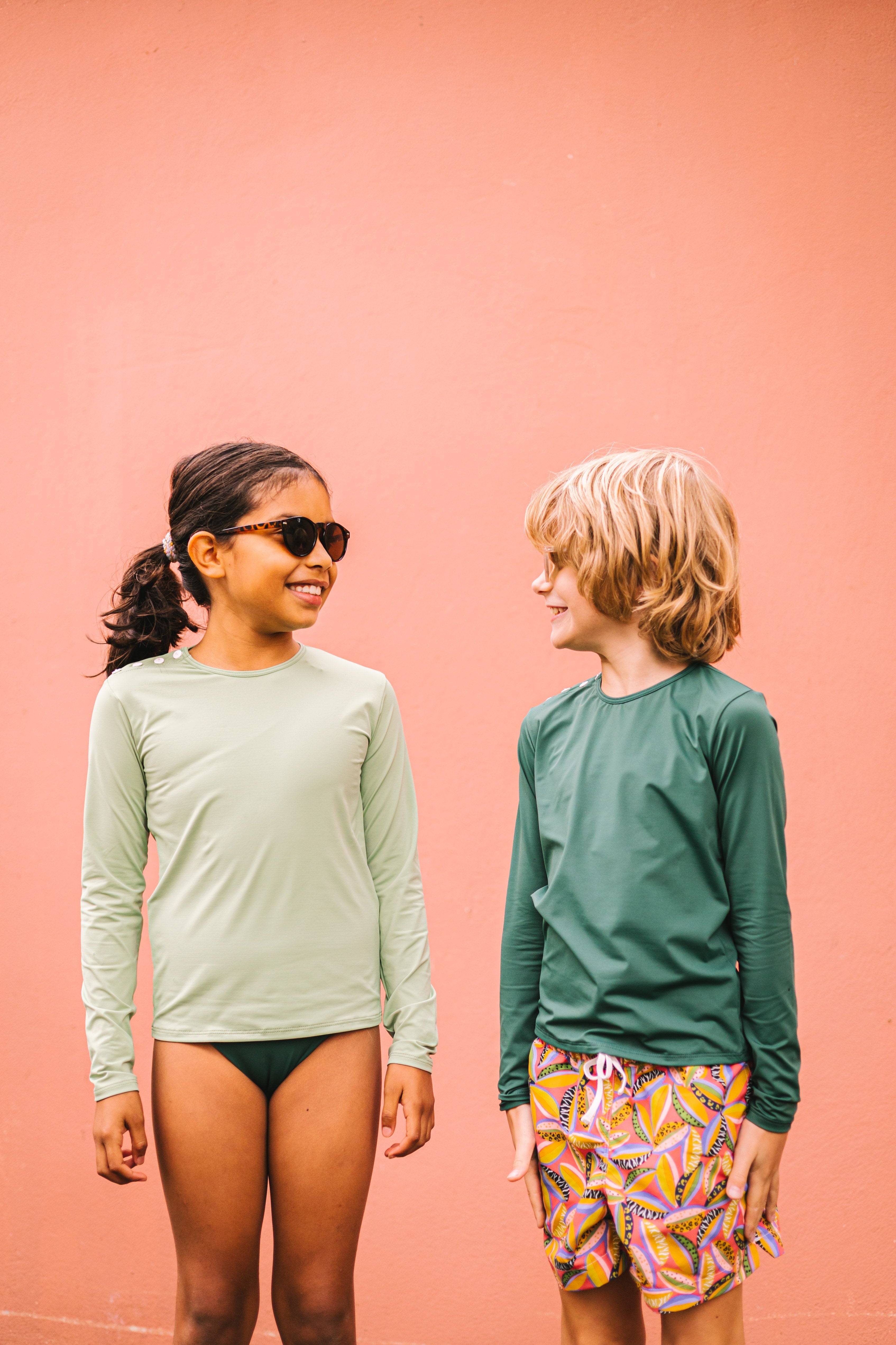 maillots de bain vêtements anti-uv enfants recyclés les ultraviolettes