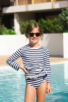 CONFETTI RAYURE MARINE - Les UltraViolettes - Maillots de bain & vêtements anti - UV UPF50+ éthiques et responsables pour toute la famille