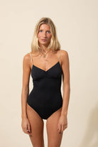 LOULOU NOIR DORÉ - Les UltraViolettes - Maillots de bain anti UV UPF50+ et bodys femme  éthiques et responsables