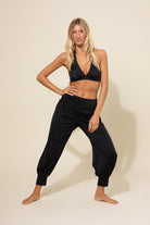 MANAWA NOIR Les UltraViolettes  pantalon anti-UV UPF50+ femme écoresponsable