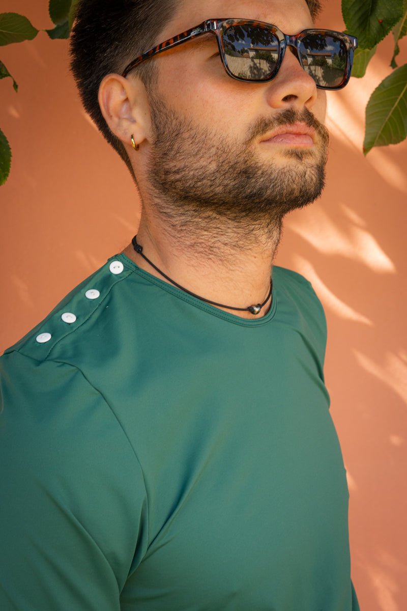 MARLON VERT PIN - Les UltraViolettes - Maillots de bain & vêtements anti - UV UPF50+ éthiques et responsables pour toute la famille