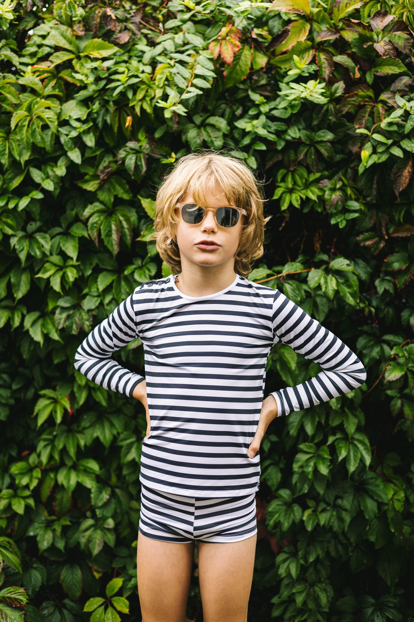 PIRATE RAYURE MARINE - Les UltraViolettes - Maillots de bain & vêtements anti - UV UPF50+ éthiques et responsables pour toute la famille