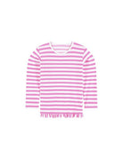 tee-shirt anti-uv bébé enfant fille fillette confetti rayure rose Les UltraViolettes