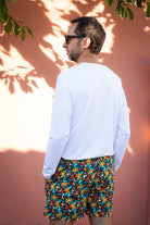 JAMES FLEURI Les UltraViolettes short de bain homme anti-UV UPF50+ en tissu recyclé écoresponsable