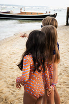 MINI MILOS POISSONS Les UltraViolettes maillot de bain manches longues enfant fille anti-UV UPF50+ recyclé écoresponsable.