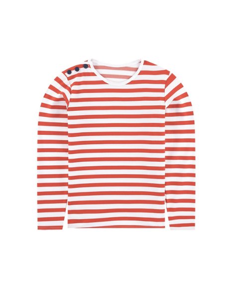 PIRATE RAYURE MANDARINE - Les UltraViolettes - Maillots de bain anti-UV éthiques et responsables pour toute la famille