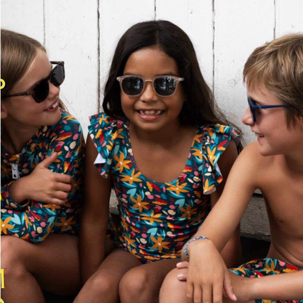 STARLETTE FLEURI Les UltraViolettes Maillots de bain vêtements anti-UV UPF50+ éthiques et responsables pour toute la famille