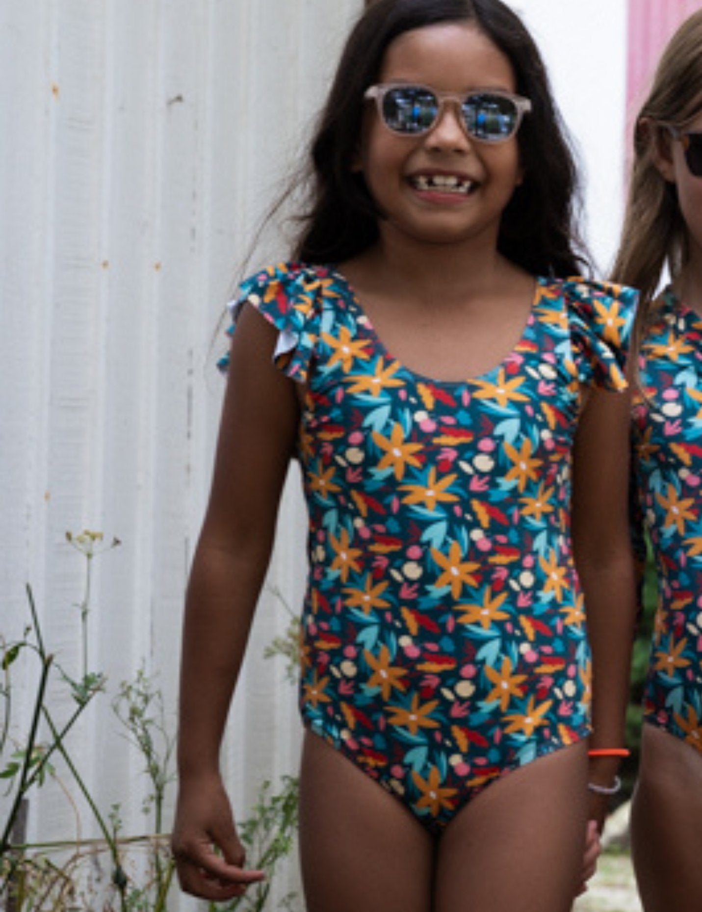 Maillot De Bain Enfant Fille UPF50 Recycl Starlette Fleuri Les maillot-de-bain-enfant-fille-upf50-recycl-starlette-fleuri-les